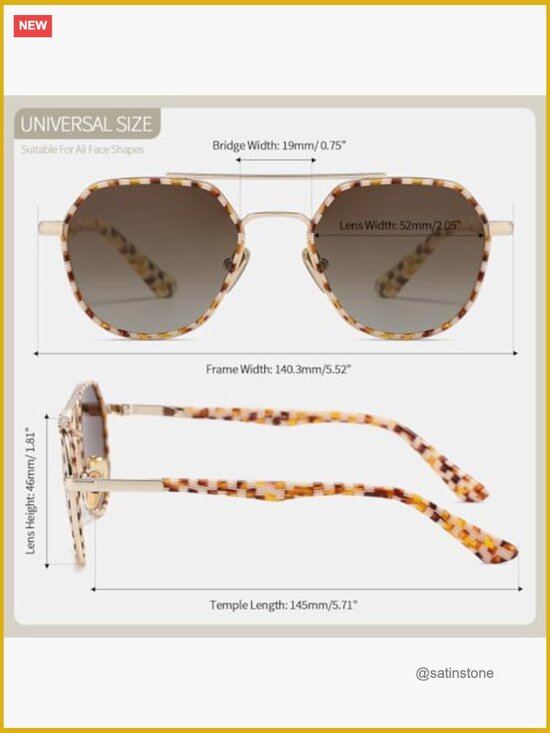 Classic Retro Aviator Sunglasses Women Men - UV Protection Polarized Shades main image 5